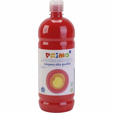 Acrylverf - Rode Verf - Luxe Schoolverf Rood - Acrylaatverf - Acrylic paint - Matte Waterbasis Hobbyverf - Knutselen en Verven - Sneldrogende Verf - 1000ml