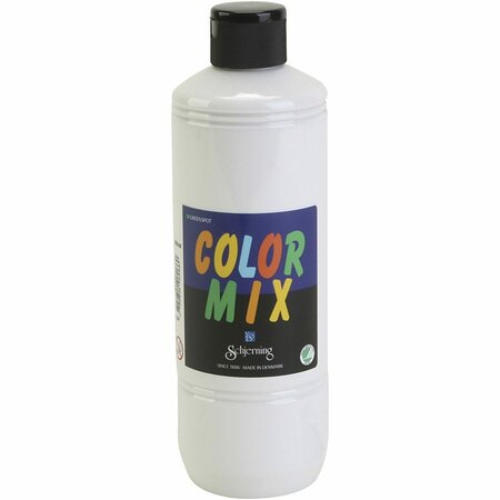 Witte Verf - Milieuvriendelijk - Greenspot Colormix - 500ml - Multifunctionele Doorshijnende Verf op Waterbasis - Geschikt voor Meeste Ondergronden - Felle Kleuren - Wast Af van Glas en Gladde Oppervl
