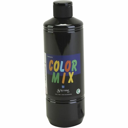 Zwarte Verf - Milieuvriendelijk - Greenspot Colormix - 500ml - Multifunctionele Doorshijnende Verf op Waterbasis - Geschikt voor Meeste Ondergronden - Felle Kleuren - Wast Af van Glas en Gladde Opperv