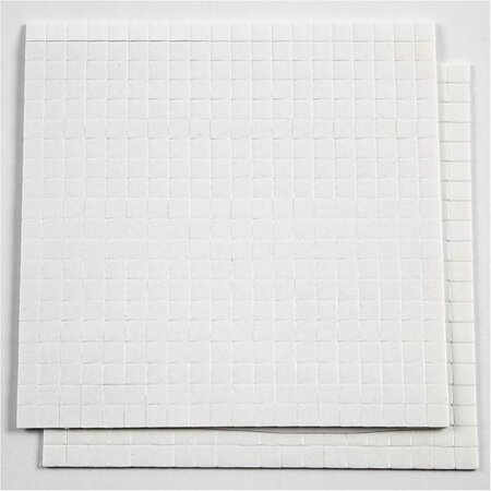 3D Foam Pads – Dubbelzijdig Klevend Foam Tape - 3D Effect Tape - Foam Tape Voor Knutselen - Kaarten Maken Tape - Scrapbooking Foam Tape - 5x5 mm – 1 mm Dikte – 2x400 Stuks