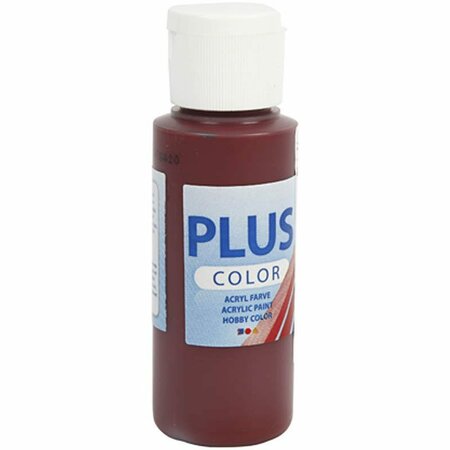 Acrylverf - Bordeaux Verf - Acrylaatverf - Acrylic paint - Hobbyverf - Sneldrogende Verf - Waterbasis Verf - Hoogwaardige Decoratie Verf - Plus Color Verf - 60ml