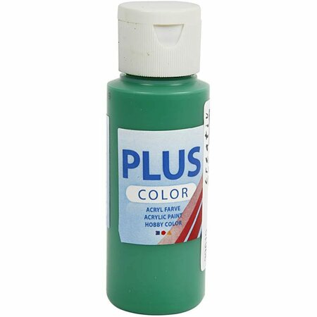 Acrylverf - Groene Verf - Acrylaatverf - Acrylic paint - Hobbyverf - Sneldrogende Verf - Waterbasis Verf - Hoogwaardige Decoratie Verf - Brilliant Green - Plus Color Verf - 60ml