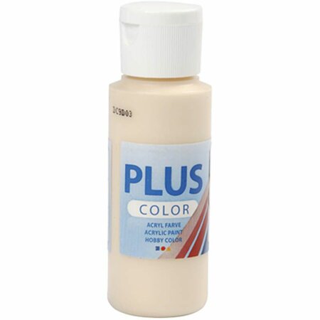 Acrylverf – Beige Verf – Acrylaatverf – Acrylic paint – Hobbyverf – Sneldrogende Verf – Dekkende Verf – Waterbasis Verf – Hoogwaardige Decoratie Verf – Licht Beige – Plus Color Verf – 60ml