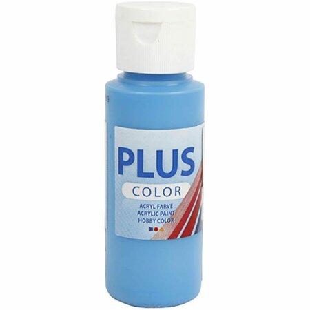 Acrylverf - Blauwe Verf - Acrylaatverf - Acrylic paint - Hobbyverf - Sneldrogende Verf - Dekkende Verf - Waterbasis Verf - Hoogwaardige Decoratie Verf - Ocean Blue - Plus Color Verf - 60ml