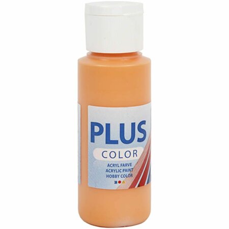 Acrylverf - Oranje Verf - Acrylaatverf - Acrylic paint - Hobbyverf - Sneldrogende Verf - Dekkende Verf - Waterbasis Verf - Hoogwaardige Decoratie Verf - Pumpkin - Plus Color Verf - 60ml