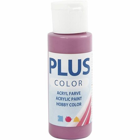 Acrylverf - Rode Verf - Acrylaatverf - Acrylic paint - Hobbyverf - Sneldrogende Verf - Dekkende Verf - Waterbasis Verf - Hoogwaardige Decoratie Verf - Red Plum - Plus Color Verf - 60ml