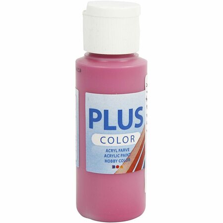 Acrylverf - Roze Verf - Acrylaatverf - Acrylic paint - Hobbyverf - Sneldrogende Verf - Dekkende Verf - Waterbasis Verf - Hoogwaardige Decoratie Verf - Royal Fuchsia - Plus Color Verf - 60ml