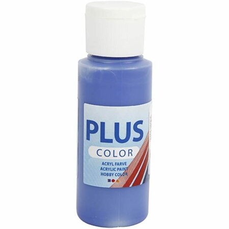 Acrylverf -Blauwe Verf - Acrylaatverf - Acrylpaint - Hobbyverf - Sneldrogende Verf - Dekkende Verf - Waterbasis Verf - Hoogwaardige Decoratie Verf - Ultra Marine Verf - Plus Color Verf - 60ml