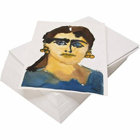 Aquarelpapier - Waterverfpapier - Aquarelblok - Watercolor Paper - Gerecycled - Gladde Structuur - Wit - A4 - 21x29,7cm - 180 grams - 100 Vellen