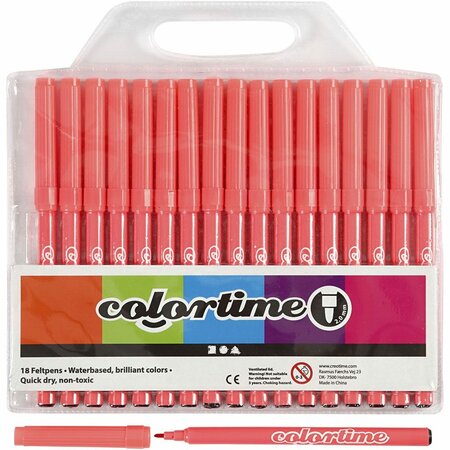 Stiften Verschillende Kleuren (12 x 24 stuks) - Viltstiften Set - Kleurstiften - Tekenstiften - Stiften - Waterbasis - Zeer Intense Kleuren - Lijndikte 2mm - 12 x 24 stuks