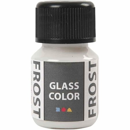 Glasverf en Porseleinverf Wit met Frost Effect – Waterbasis Verf voor Creatieve Projecten op Glas en Porselein – Creatieve Materialen 30ml – Ideaal voor Unieke Decoraties en Cadeaus