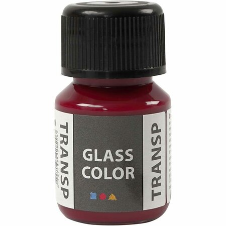 Glasverf - Roze Transparante Porseleinverf - Creotime Glass Color - DIY Creatieve Hobby Verf Voor Glas en Porselein - Glas Decoratie - DIY Glasverf - Hobbyverf - Inhoud 30 ml