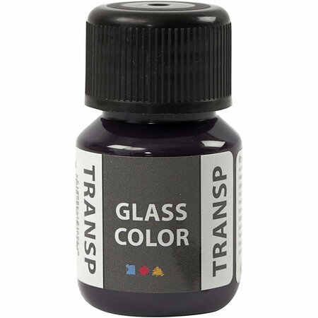 Glasverf en Porseleinverf - Transparant Violet - 30ml - Waterbasis - Vaatwasserbestendig na Afbakken - Perfect voor DIY-projecten - Decoratieve Verf voor Glas en Porselein - Creatieve Kunst en Handwer