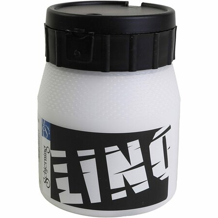 Linoleum Verf - Witte Waterbasis Verf - DIY Kwaliteitsverf Voor Linoleumkunst & Druktechnieken - Geschikt Voor Diverse Toepassingen & Handwerk - Dikke Consistentie - 250ml - 1 Doosje