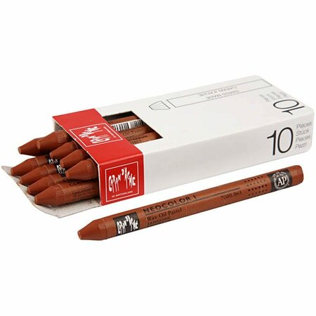 Neocolor I, russet (065), L: 10 cm, dikte 8 mm, 10 stuk/ 1 doos