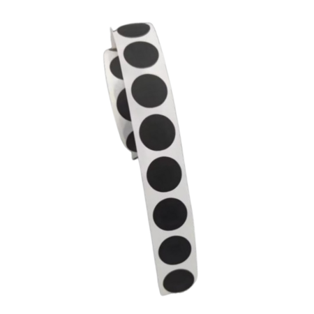 Krasstickers - Zwarte Rondjes - Kraskaarten Maken - Zelf Krasplaatjes Maken - 1,6cm - 15 stuks