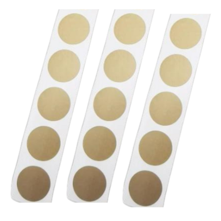 Krasstickers - Gouden Rondjes - Kraskaarten Maken - 1,6cm - 15 stuks