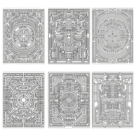 Kleurboek Mandala Doolhoven – Mandala Kleurplaten – Kleurboek Volwassenen – Creatieve Kleurboeken – Mandala Doolhof Kleurboek – Kleurboek Uitdaging – Kleurboek Met Doolhoven - A4 - 40 Kleurplaten