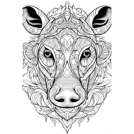 Kleurboek Dieren Mandala's – Dieren Mandala Kleurboek – Kleurboek Dieren – Mandala Dieren Kleurplaten – Kleurboek Volwassenen Dieren – Mandala Kunst – Dieren Kleurplaten – 22 Kleurplaten – Wild Animal