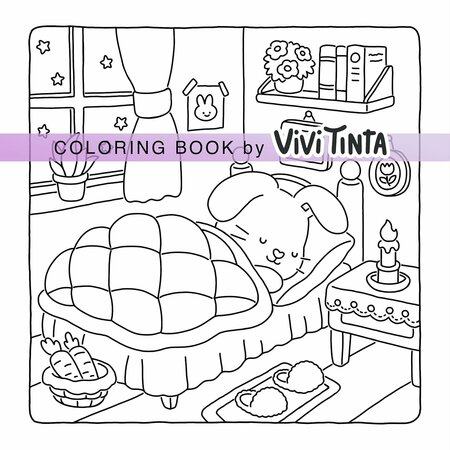 Fuzzy Friends Kleurboek - Vivi Tinta Kleurboek - Gezellige Kleurplaten -  Kleurboek Volwassenen en Tieners - Knus Ontspanning Kleurboek - Simpele Lieve Kleurplaten - Dierenpersonages - 40 Kleurplaten