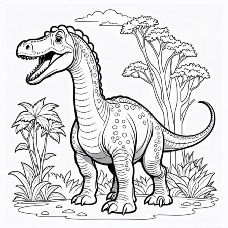 Dino Kleurboek – Kleurboek Kinderen Dinosaurus – Kleurboek Dinosaurus – Dinosaurus Kleurplaten – Kleurboek Kinderen Fantasie - 20x20cm - 22 Kleurplaten