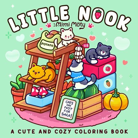Little Nook Kleurboek - Mimi Moty - Kleurboek Volwassenen En Tieners - Hygge Comfy Spaces Kleurboek - Knusse Illustraties En Gezellig Hoekjes - 21,5x21,5cm - 38 Kleurplaten - Incl. 1 Alcoholmarker
