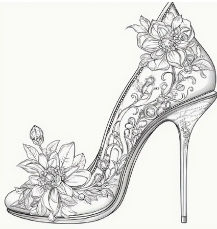 Hakken Dames Schoenen Kleurboek - Kleurboek Volwassenen En Tieners - Elegante Dames Schoenen - Schoenenliefhebbers - Versierd Met Bloemen Strikken En Sierlijke Patronen - 20x20cm - 28 Unieke Exemplaren