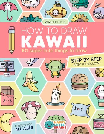 How to Draw Kawaii - Kawaii Tekenen - Stap-voor-Stap Tekenen - Schattige Tekeningen Leren -Ê101 Schattige Dingen Om Te Tekenen -Ê21,59 xÊ27,94 cm - Incl. 1 Alcoholmarker