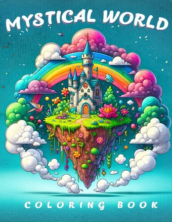 Mystical World Kleurboek - Fantasie Kleurboek - Kastelen Kleuren - Magische Avonturen - Fantasy Kleurboek Volwassenen En Tieners - 40ÊMystieke Illustraties -Ê21,5 x 28 cm - Incl. 1 Alcoholmarker