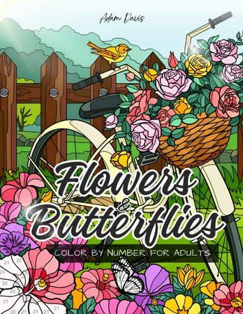 Kleuren Op Nummer Glas In Lood Vlinders Bloemen - Glas In Lood Kleurplaten Butterflies Flowers - Stained Glass - Kleurboek Natuur Volwassenen En Tieners - A4 - 40 Kleurplaten In Mozaek Stijl