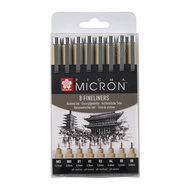 Pigma Micron set 8 fineliners