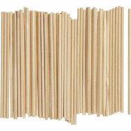 Stokken - Constructie Houtstokjes - DIY Decoratie Stokken - Lengte 15 cm - Diameter 4 mm - Set van 100 stuks - Knutselhout - Creatief Bouwen - Modelbouw