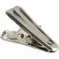 Deco knijpers, zilver, L: 27 mm, B: 14 mm, 10 stuk