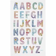 Diamond Stickers - Strass Stickers - Zelfklevende Alfabet Stickers - Glitter Stickers - DIY Versiering - Knutsel & Feestdecoratie - Creatieve Sierstickers - 1 Vel