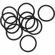 Haarelastiek - Zwarte Haaraccessoires - Elastieken Voor Haar - Diameter 45mm - Stevige Zwarte Haarbandjes - Set van 10 Stuks