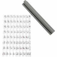 Alfabet Stempelset - 73 Tekens - A-Z Letters & Cijfers - Rubber Stempels Voor DIY, Kaarten Maken, Scrapbooking, Handlettering, Creatieve Versiering & Knutselprojecten