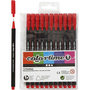 Colortime Fineliner , rood, lijndikte 0,6-0,7 mm, 12 stuk/ 1 doos