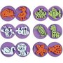 Foam stempels, dieren, d 7,5 cm, dikte 2,5 cm, 6 stuk/ 1 doos