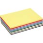 Gekleurd karton, diverse kleuren, A5, 148x210 mm, 180 gr, 60 div vellen/ 1 doos