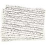 Kraft papier met print, muzieknoten, A4, 210x297 mm, 100 gr, 10 vel/ 1 doos
