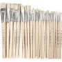 Nature Line kwasten, afm 00+0+1+2+4+12+14+20, L: 18-22 cm, B: 3-20 mm, rond, 68 stuk/ 1 doos