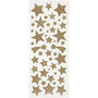 Glitterstickers - goud - sterren - 10x24 cm - 2 vel