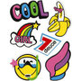 Soft Stickers , Cool Girl, 12,2x17,75 cm, 1 vel