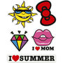 Soft Stickers - I Love Mom - 12,2x17,75 cm
