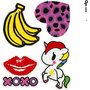 Soft Stickers , XOXO, 12,2x17,75 cm, 1 vel