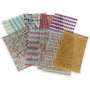 Stick-on strasstenen, diverse kleuren, d 4-6 mm, 16x9,5 cm, 10 vel/ 1 doos