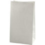 Papieren zakken, wit, H: 27 cm, afm 9x15 cm, 46 gr, 100 stuk/ 1 doos