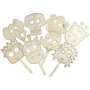 Maskers, L: 35 cm, B: 22 cm, dikte 2 mm, 16 stuk/ 1 doos