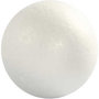 Ballen, wit, d 8 cm, 5 stuk/ 1 doos