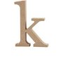 Letter, k, H: 12,7 cm, dikte 2 cm, 1 stuk